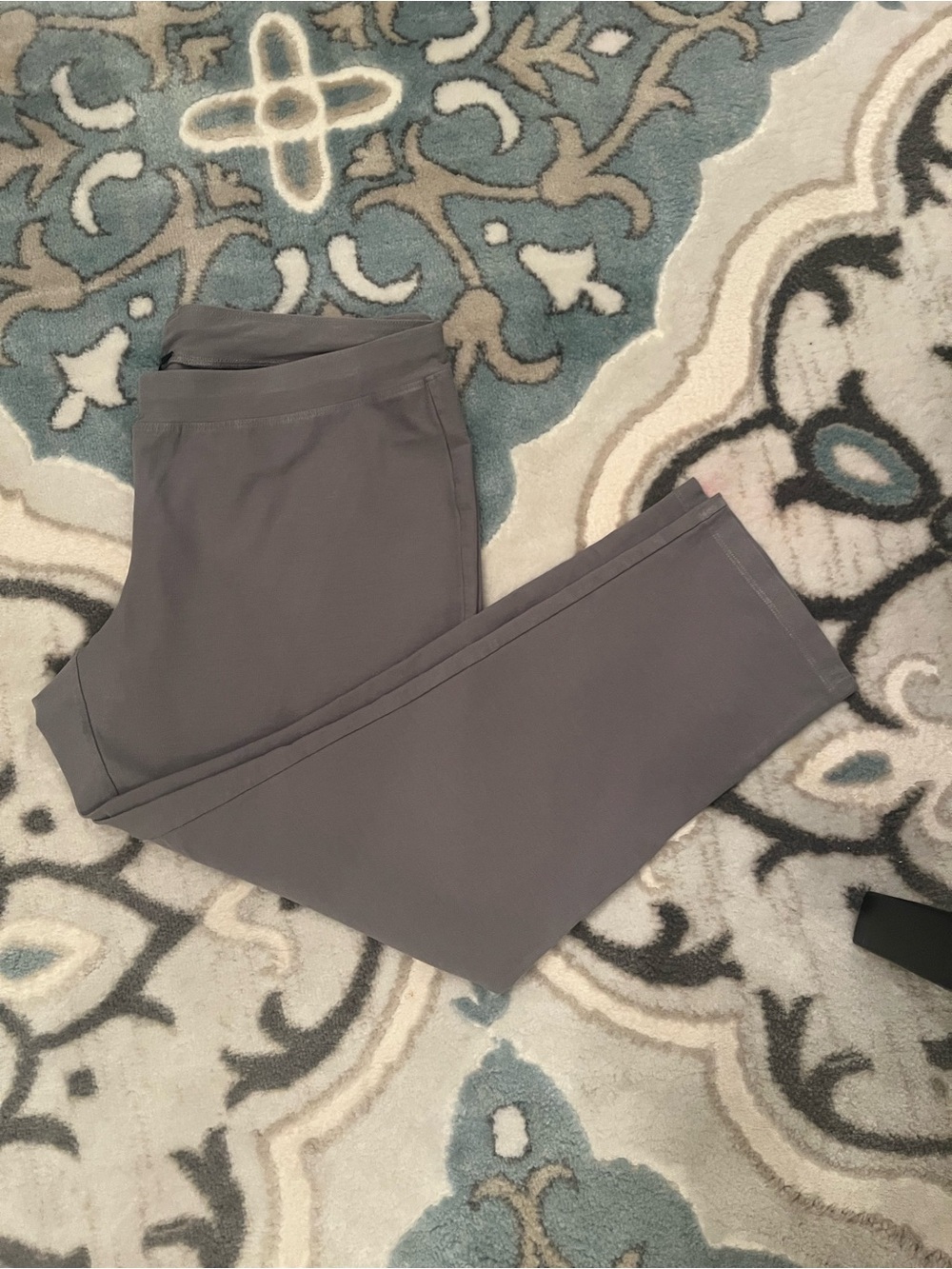 EILEEN FISHER WASHABLE SLIM VISCOSE CREPE CROP PANTS - Picture 3 of 10